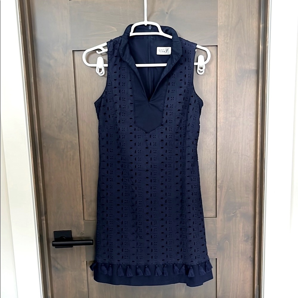 Eliza J Navy Shift Dress